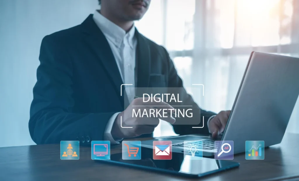 E-commerce dashboard showing SEO and digital marketing analytics